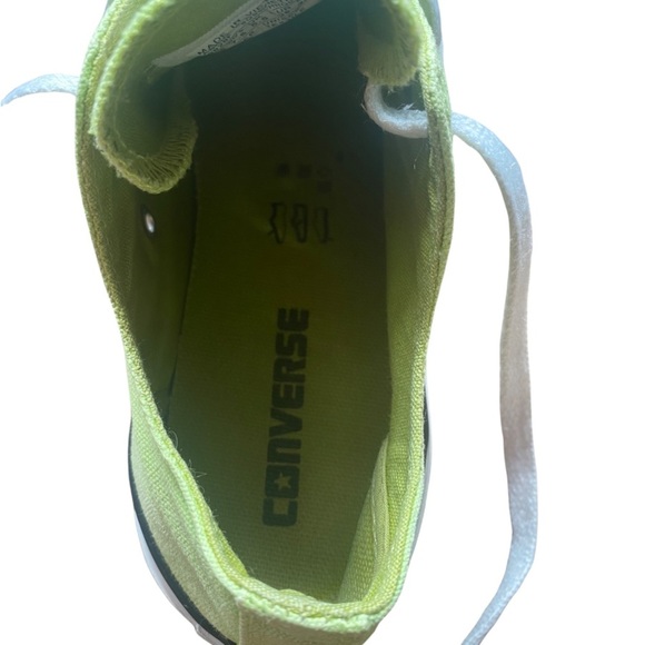 SINGLE RIGHT Lime Green Converse size 5.5 - Picture 7 of 9